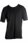 Preview: Basic T-Shirt, 100% Seide, Interlock, Schwarz, XL